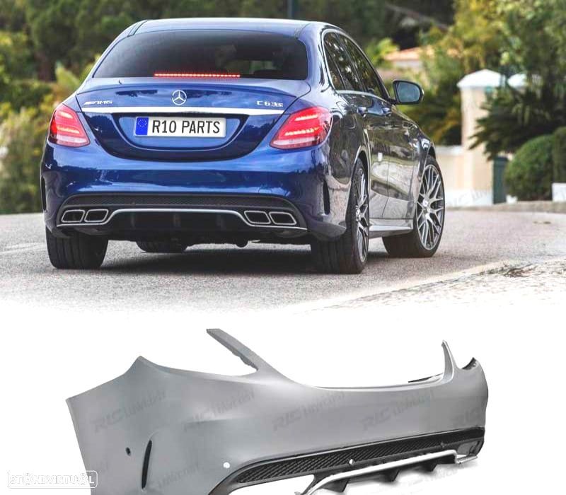 PARACHOQUES TRASEIRO MERCEDES CLASE C W205 14-18 LOOK AMG C63 PDC - 1