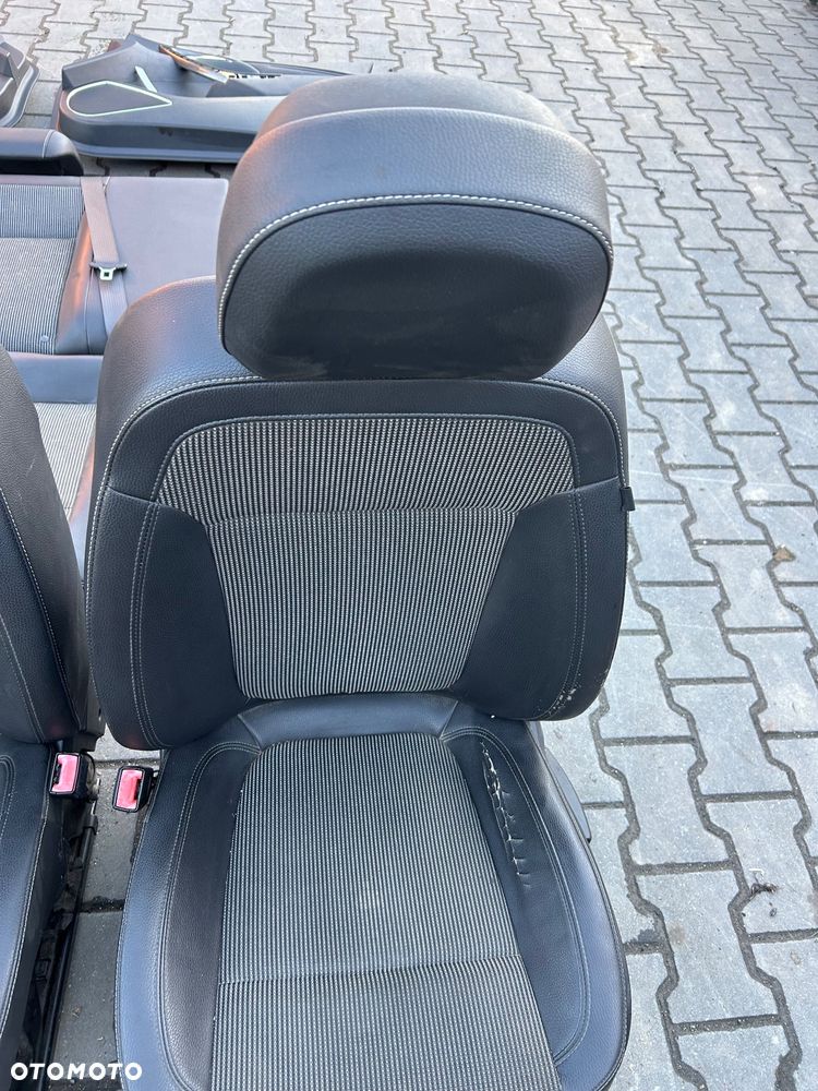 Opel Astra J fotele półskóra kompelt boczki tapicerka fotel kierowcy pasażera - 3