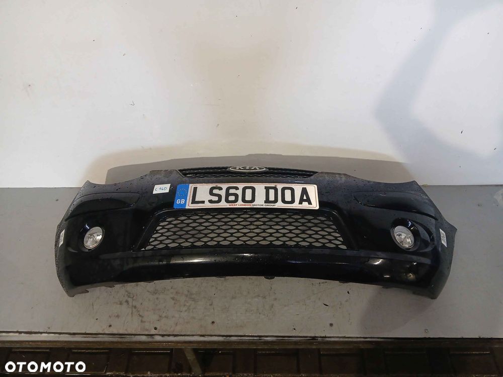 ^ ZDERZAK PRZÓD PRZEDNI DO KIA PICANTO I 1 LIFT FL CZARNY HALOGENY - 1