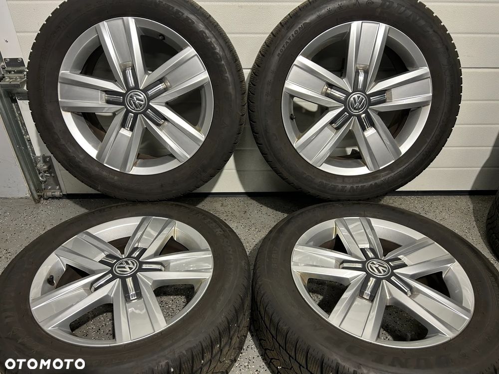 Oryginalne koła zimowe FELGI 17 VW T6 T6.1 T5 MULTIVAN 5x120 Dunlop 235/55R17 jak NOWE - 3