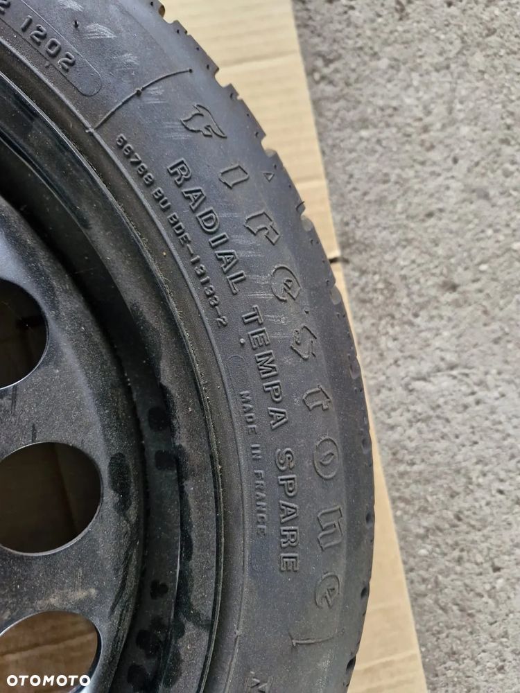 Koło dojazdowe zestaw lewarek klucz Opel Meriva B II 5x110 benzyna - 4