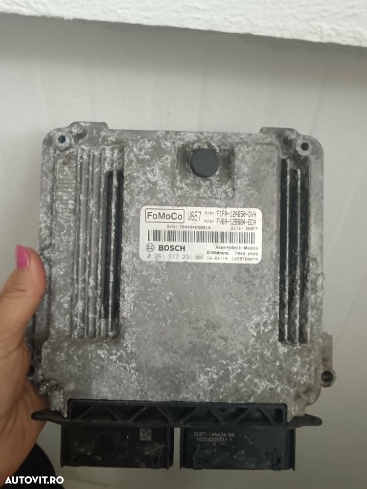 CALCULATOR MOTOR ECU FORD FOCUS 3 1.0 ECOBOOST F1FA12A650DVH FV6A12B684BCA 0261S17231 - 1