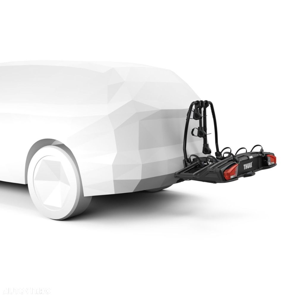 Suport 3 biciclete Thule VeloSpace 3 cu prindere pe carligul de remorcare (13pini),Nou_emitem Factura & Garantie,Pret Importator - 4