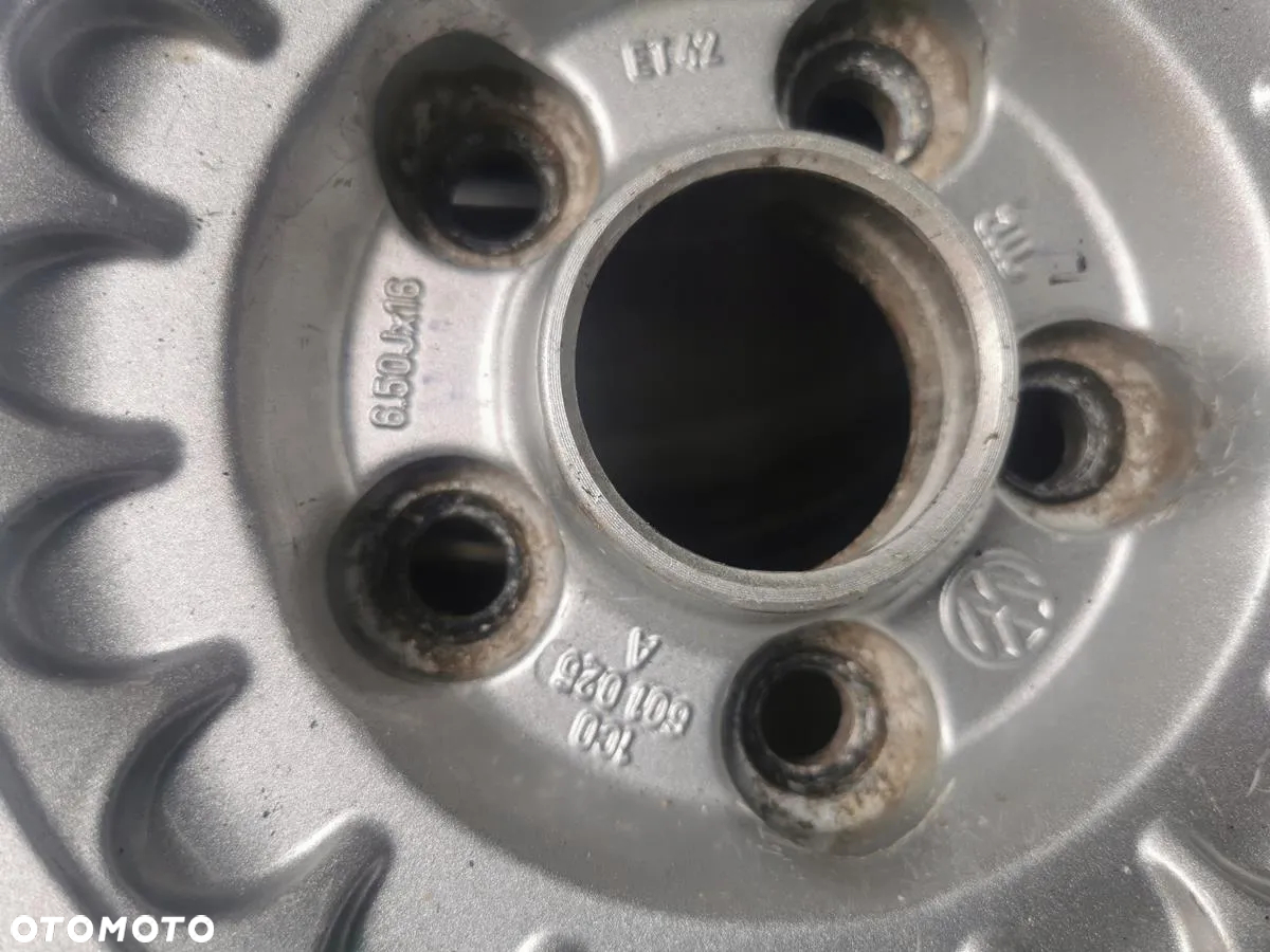 ALU FELGI 5X100 R16 ET42 6.5J 1C0601025A ORG! VW SEAT SKODA AUDI - 10