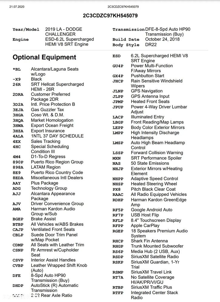 Dodge Challenger 6.2 Hellcat - 19