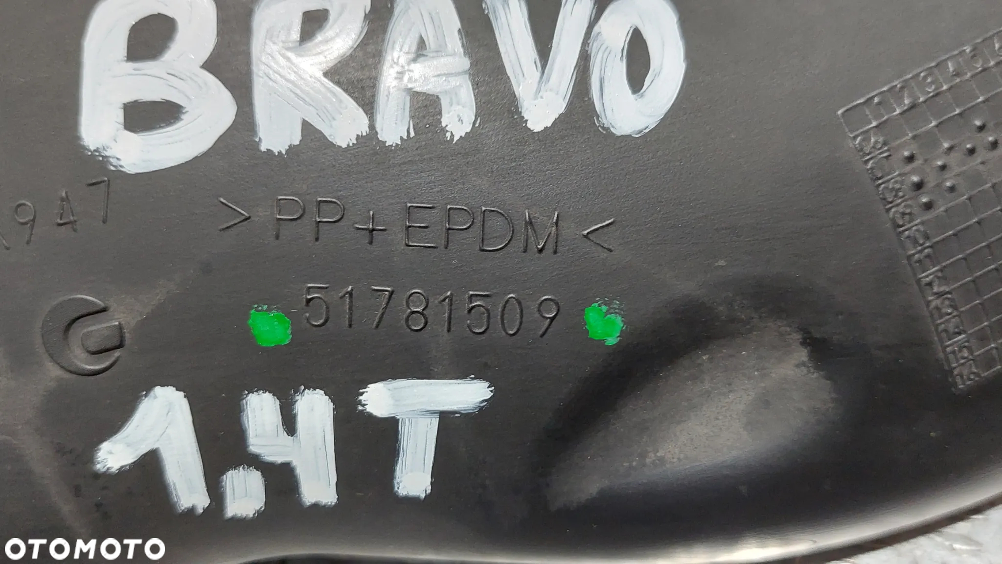 RURA DOLOTOWA POWIETRZA FIAT BRAVO II 2 1,4T-jet R2008 NR 51781509 - 2