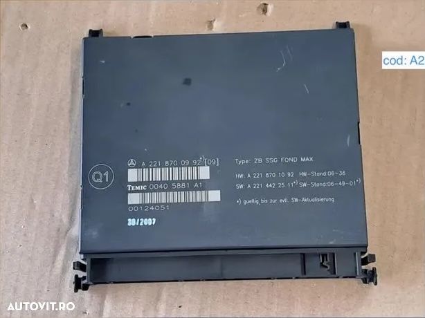 Sam modul calculator electronic scaune electrice mercedes s class w221 2005-2013 - 1
