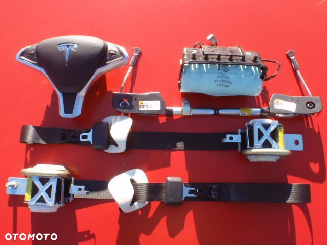 TESLA S X PODUSZKA AIRBAG KURTYNA DACHOWA AIR BAG DESKA KONSOLA PODUSZKI PASY PAS - 7