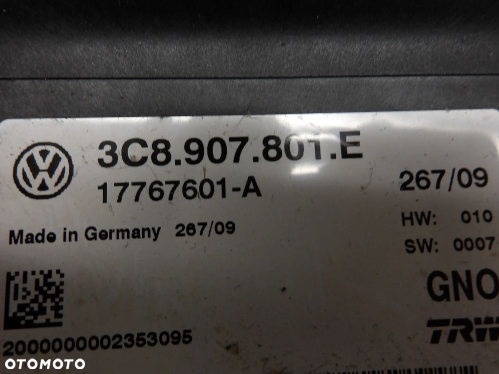 VW PASSAT B6 KOMBI 1.6TDI 2009r. MODUŁ HAMULCA RĘCZNEGO 3C8907807E - 4