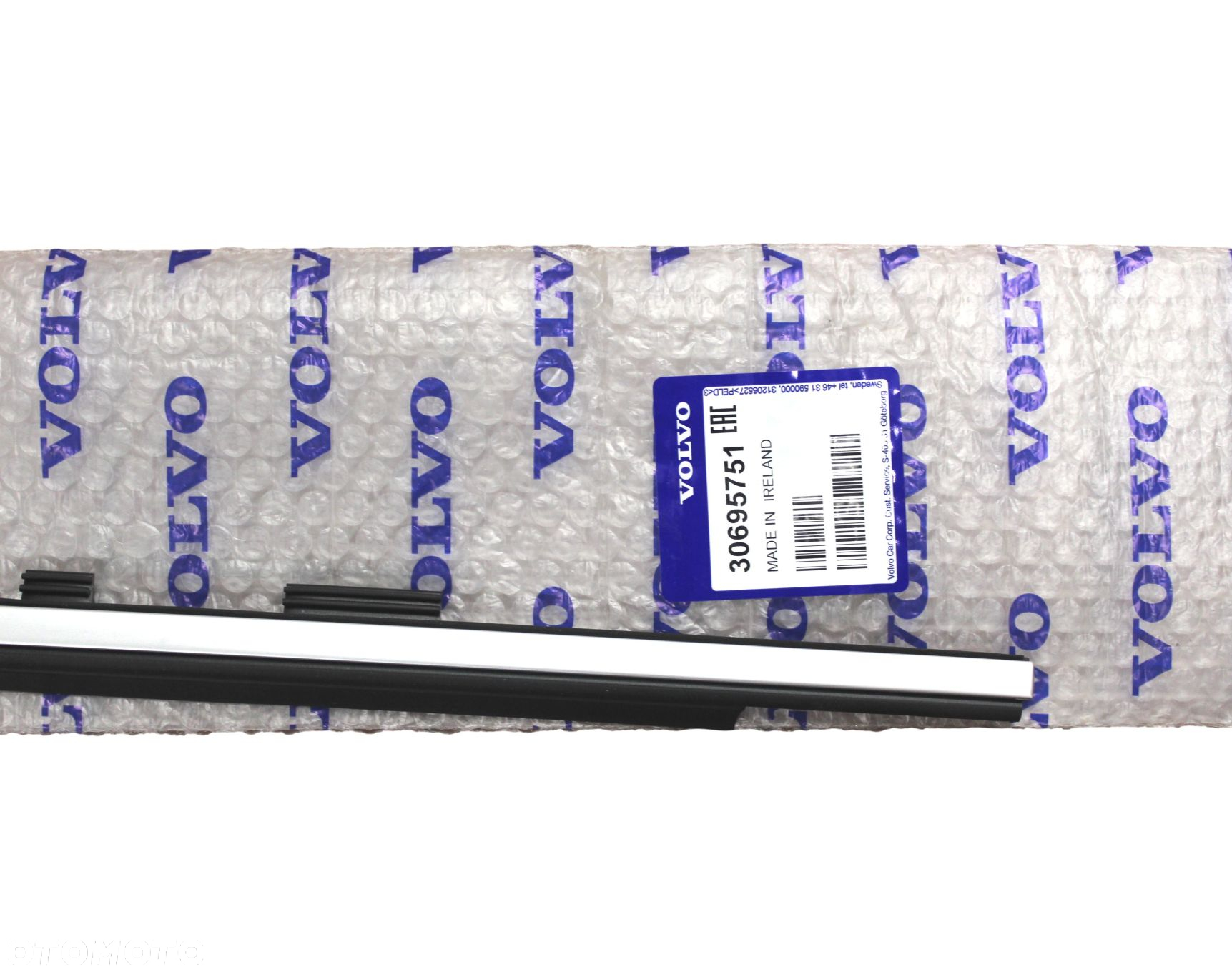 VOLVO XC90 I listwa zgarniajaca drzwi prawy tyl chrom R-Design OE - 2