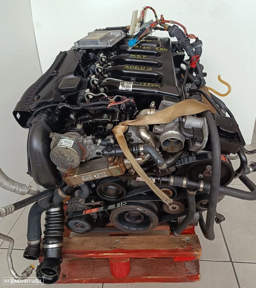 Motor Bmw 530D 231cv E60 M57 306D3 bloco aluminio caixa velocidades 6HP28 047w3e - 2
