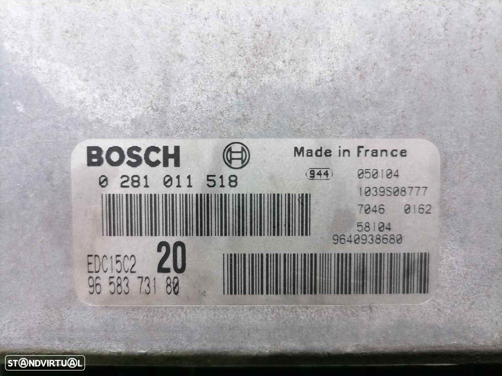 CENTRALINA MOTOR UCE CITROEN XSARA PICASSO 2005 -9658373180 - 4