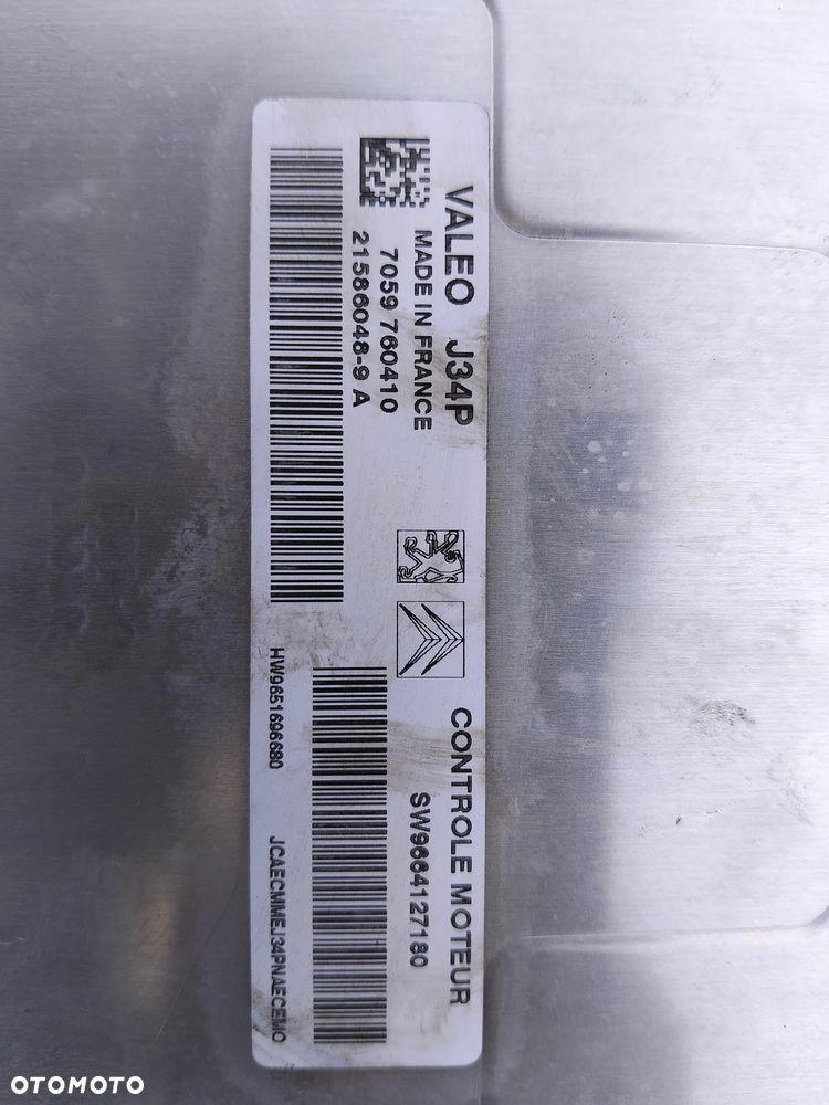 STEROWNIK SILNIKA SW9664127180 CITROEN PEUGEOT - 2