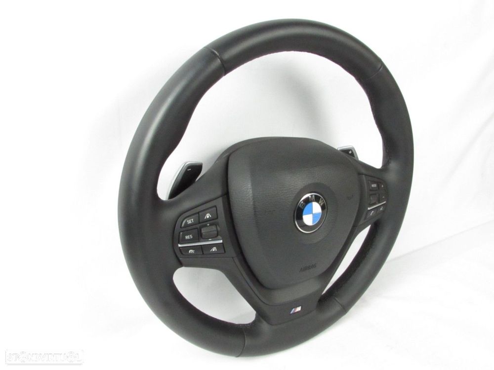 Volante Pack M Com Patilhas, Multifunções e Airbag Seminovo/ Original BMW X3 (F2... - 2