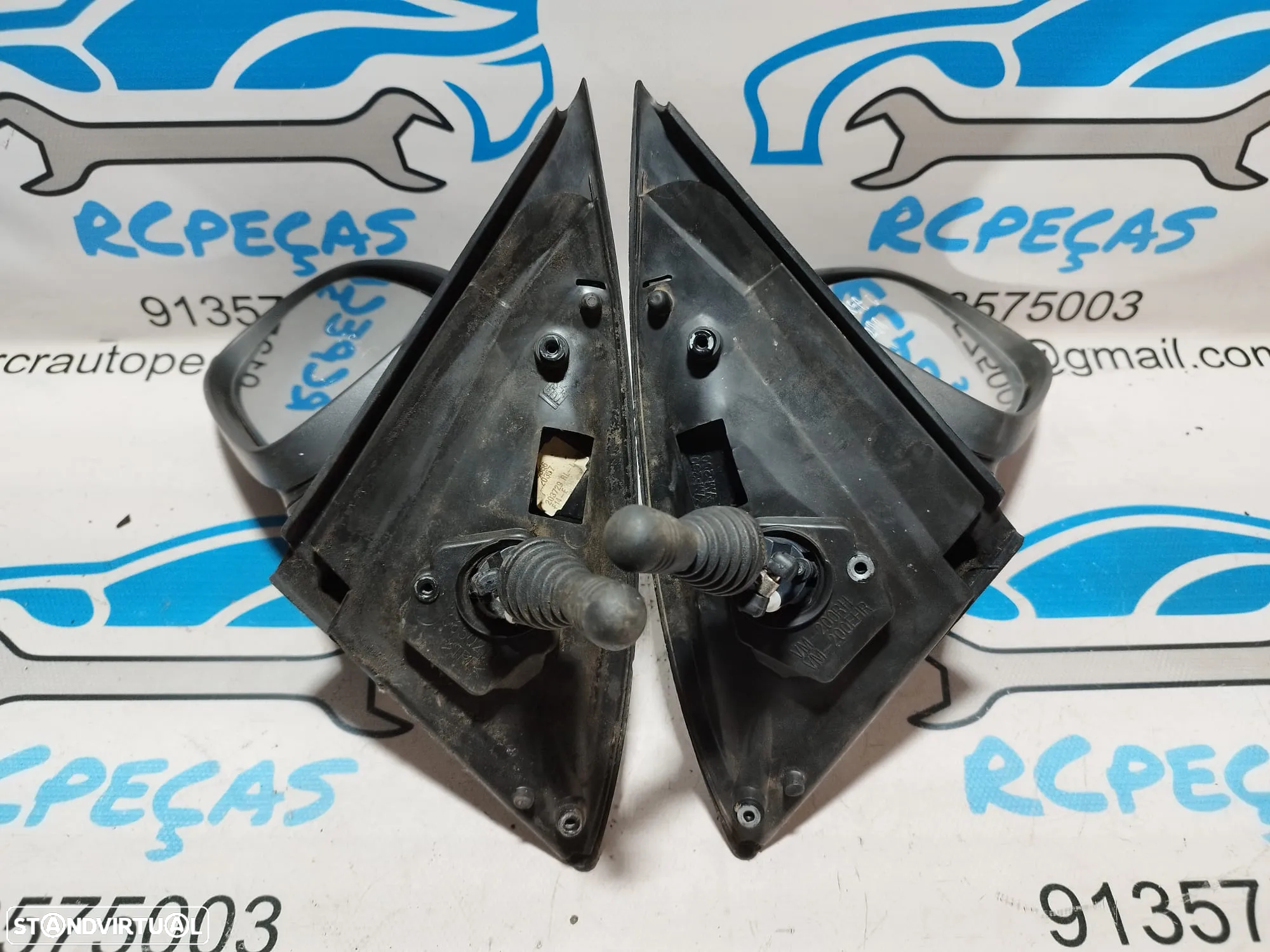 .ESPELHO RETROVISOR ESQUERDO DIREITO OPEL COMBO C 24420988 24420982 CORSA C MANUAL ESPELHOS RETROVISORES - 9