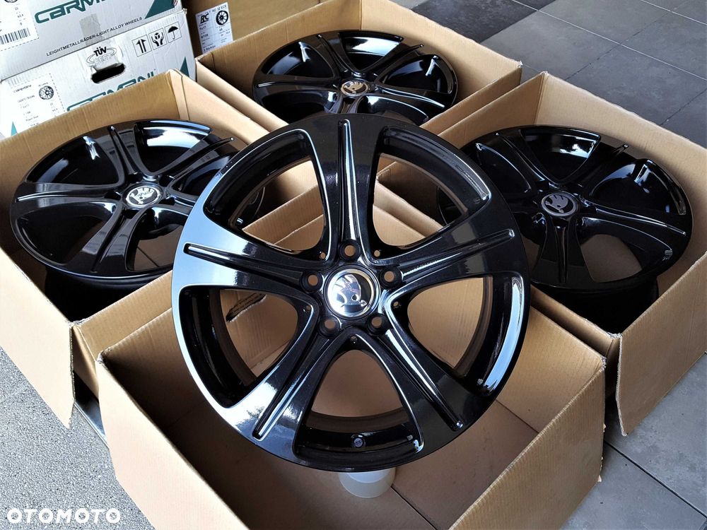 Alufelgi 17 5x112 Skoda Octavia Kodiaq Superb Yeti Karoq Czarne ! 216# - 4