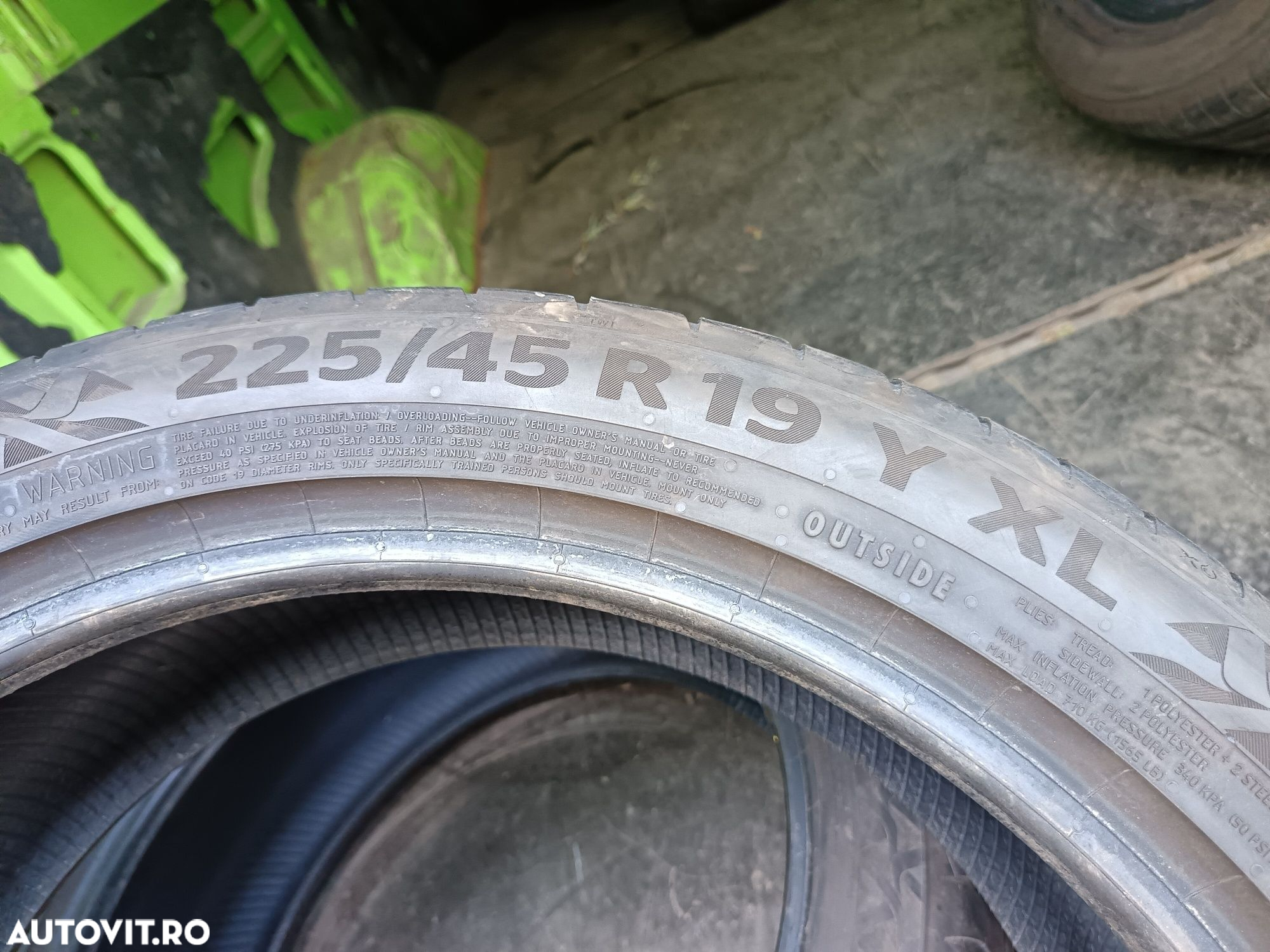 Anvelope vara 225 45 19 continental 2023 5.7mm - 6