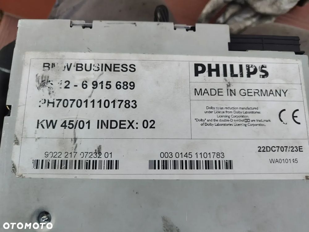 BMW E39 E53 X5 RADIO BUSINESS KASETA 6915689 - 4