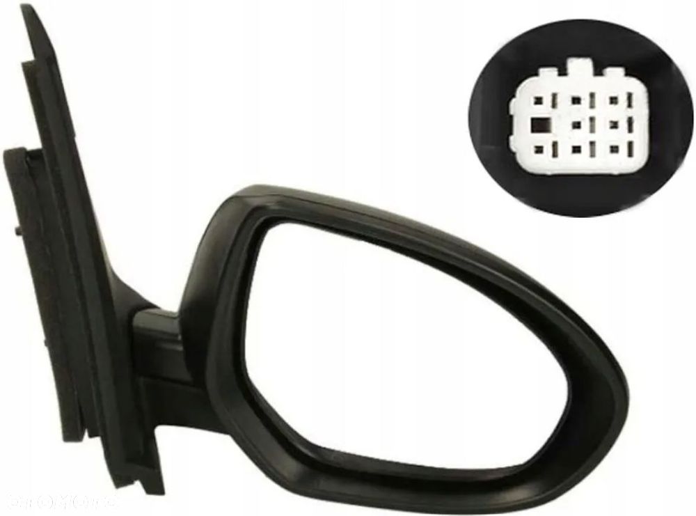 Lusterko Mazda 2 07-14 Prawe Do Malowania Elektryczne Ogrzewane - 1