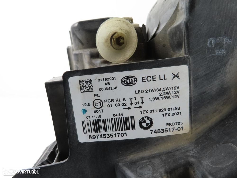 Farol LED LCI Esquerdo Usado / Original BMW 1 (F20)/BMW 1 (F21) 63117414141/7453... - 7