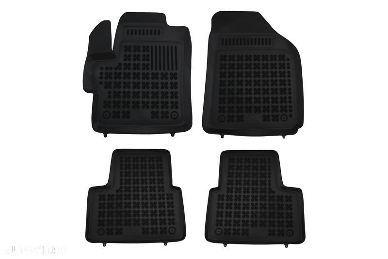 Covorase Presuri Auto Negru din Cauciuc compatibil cu CHEVROLET Spark - 1