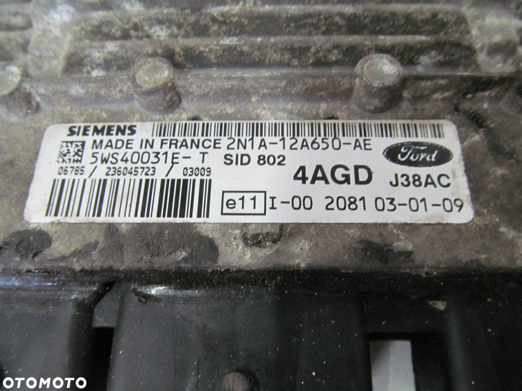 FORD 1.4 TDCI KOMPUTER STEROWNIK 2N1A-12A650-AE 5WS40031E-T - 4