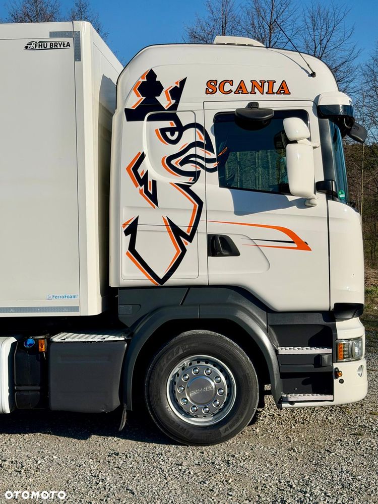 Scania SCANIA R450 / IZOTERMA / KONTENER / DO ŻYWCA / SILNIK 6 CYLINDROWY / 13 LITROWY  / KLIMA POSTOJOWA / WINDA / SPROWADZONY / SYPIALKA / AUTOMAT / 18 PALET / E6 / STAN BARDZO DOBRY - 7