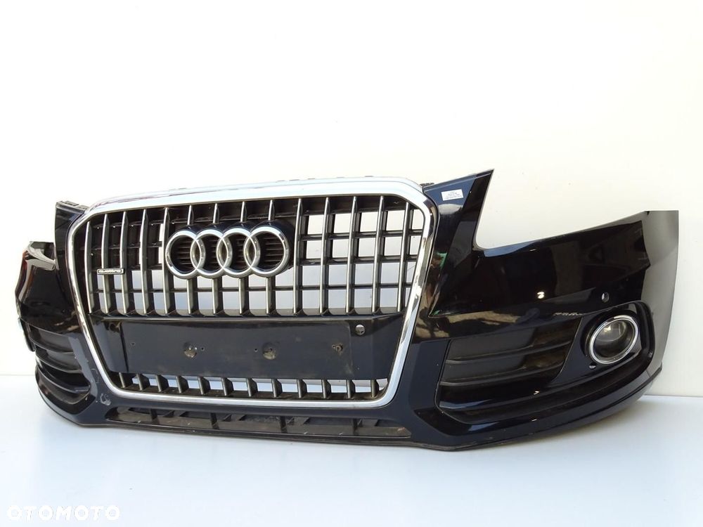 ZDERZAK PRZÓD PRZEDNI + ATRAPA + HALOGENY 4x PDC LY9B AUDI Q5 8R 12-16r - 2