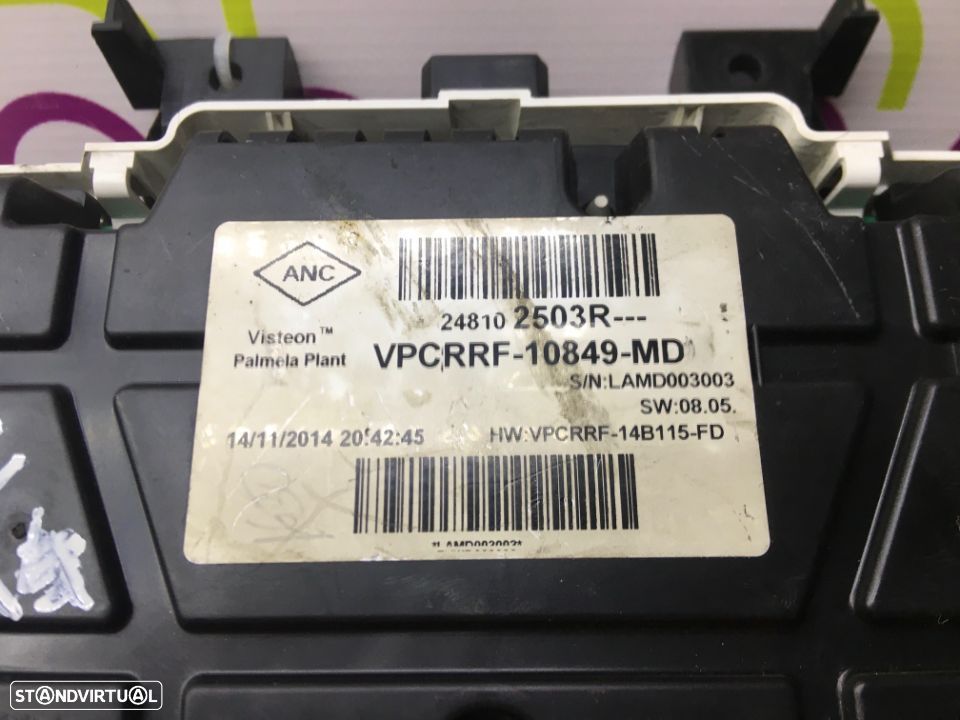 Quadrante Renault Clio IV 1.2 i  73 Cv de 2012 - Ref: VPCRRF10849MD - NO740028 - 3