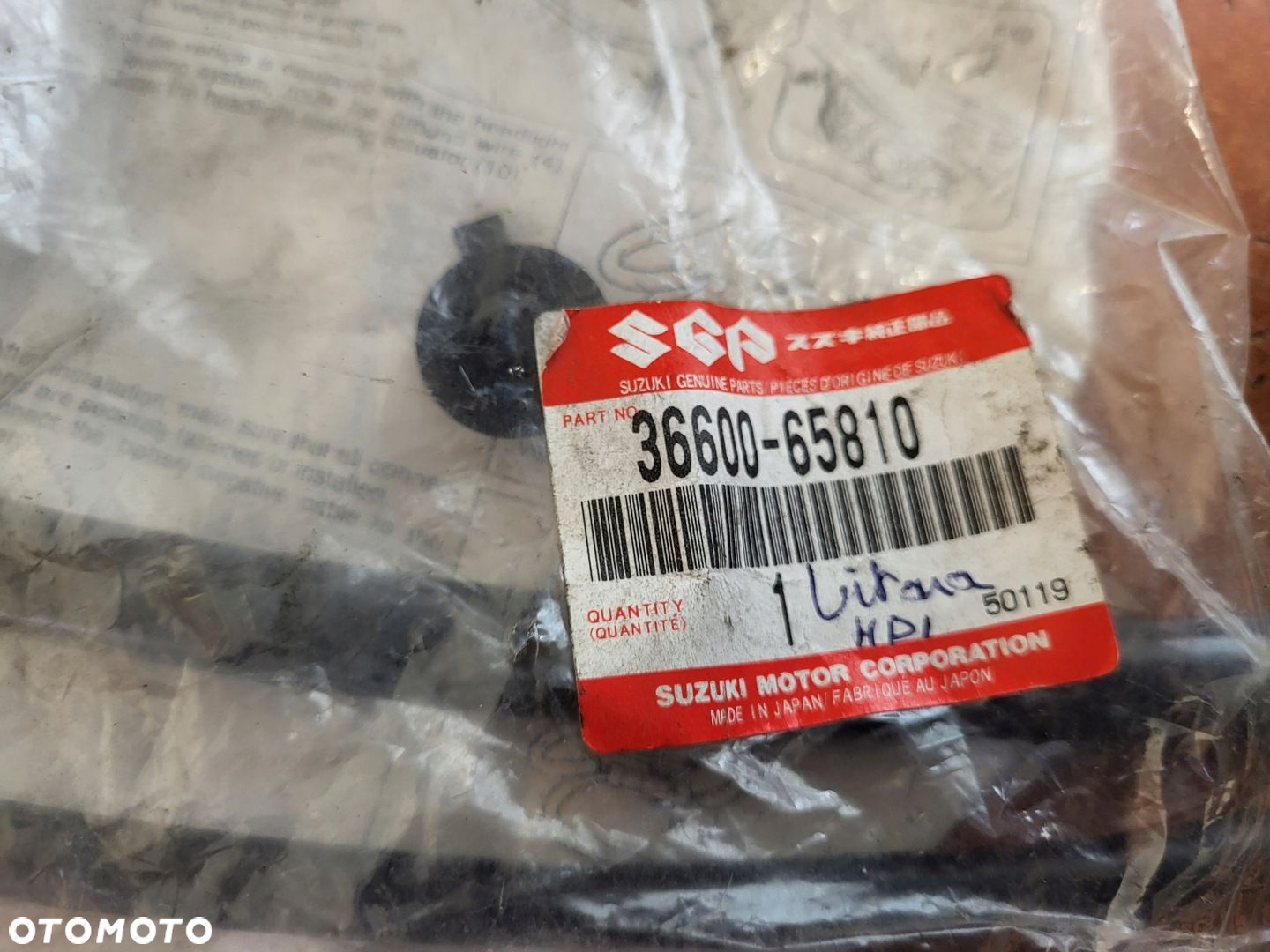 ZESTAW PRZEWODÓW PRZEPŁYWOMIERZA SUZUKI VITARA ORYGINAŁ 36600-65810 NOWY - 3