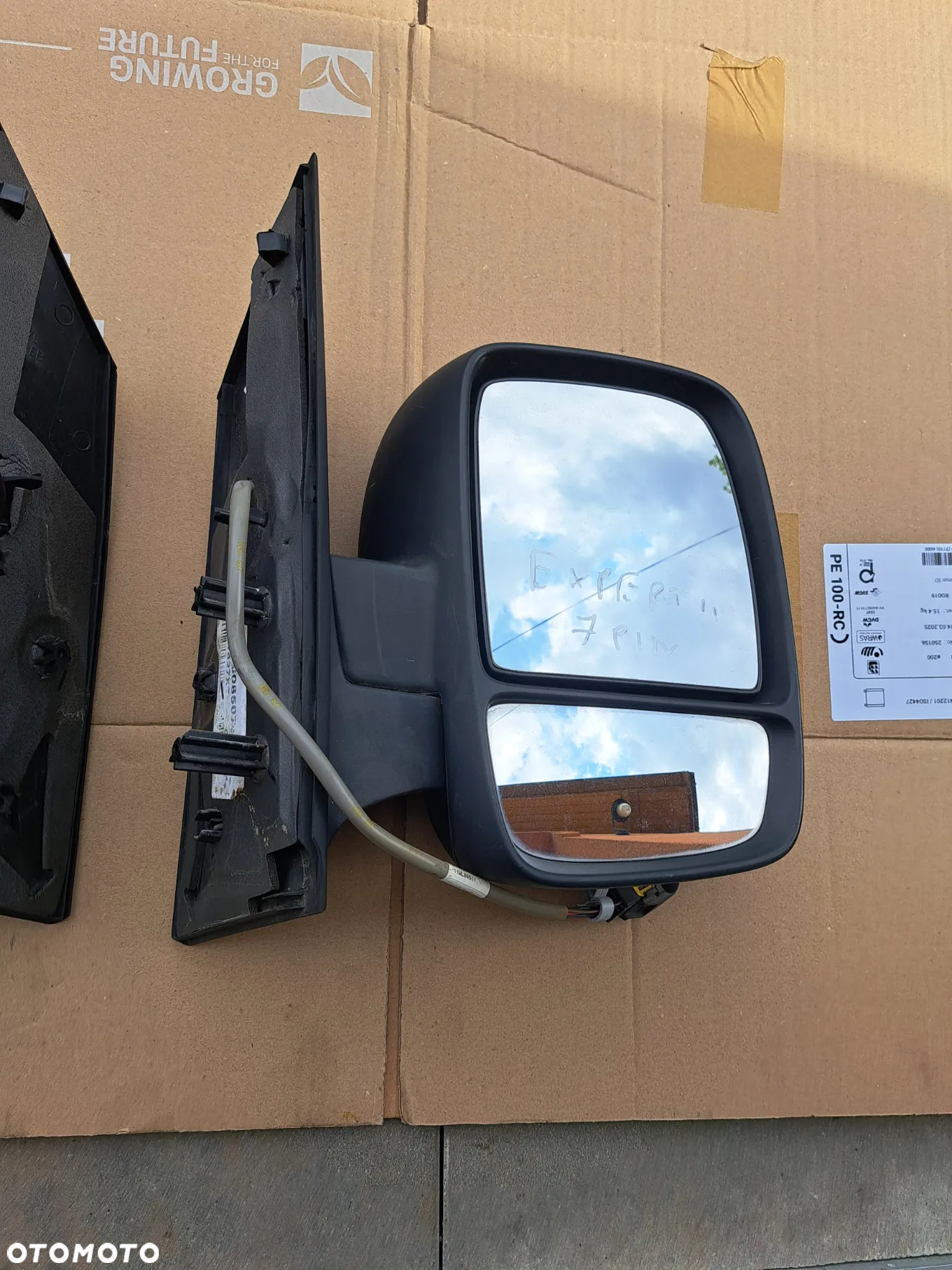 Peugeot Expert II lusterko lewe 5 pin prawe 7 pin elektryczne Jumpy Scudo - 2