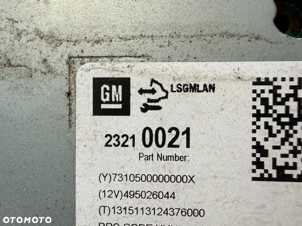 OPEL MERIVA B radio wyświetlacz panel radia 23210021 CD400 - 2