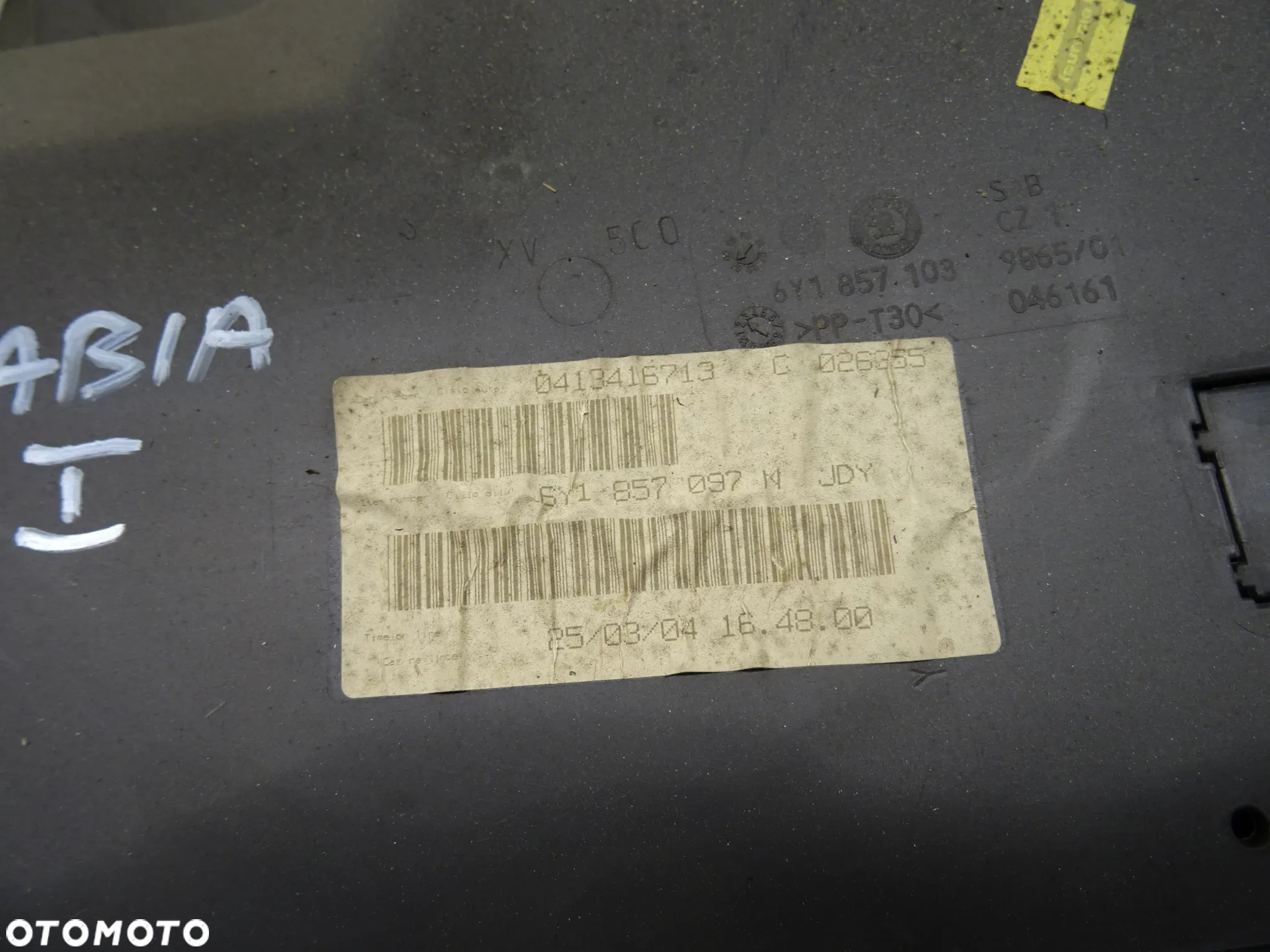 SKODA FABIA I KOMBI 99-03 1.2B SCHOWEK PASAŻERA - 4