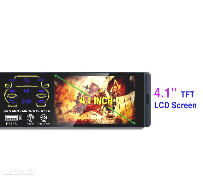 AUTORRÁDIO UNIVERSAL 1 DIN ECRA TACTIL DE 4.1" - 3