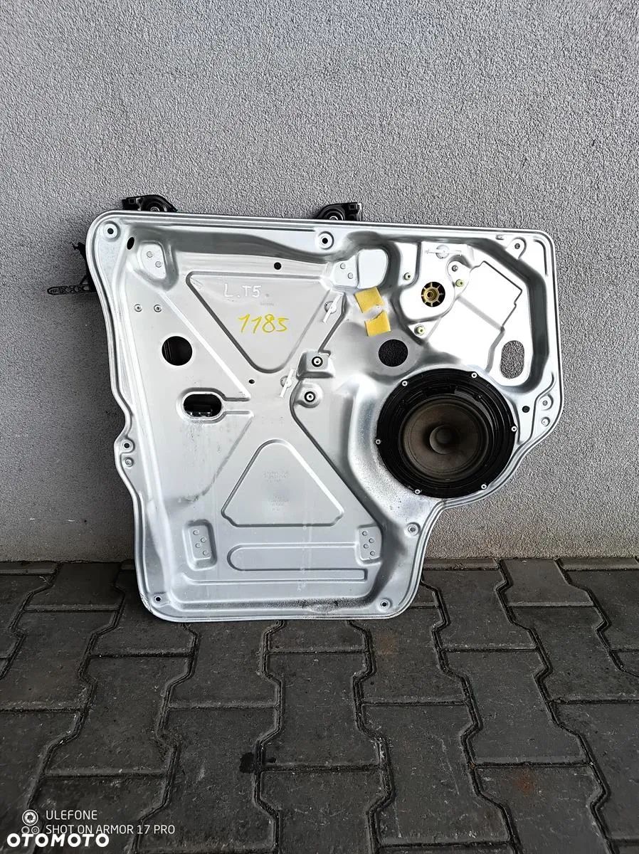 VW T5 MECHANIZM PODNOŚNIK SZYBY LEWY KIEROWCY - 1