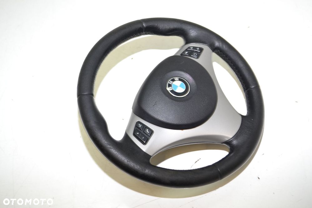 BMW E90 E87 KIEROWNICA SKÓRA MULTIFUNKCJA AIRBAG PODUSZKA SPORT - 3