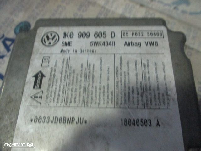 Modulo Airbag 1K0909605D VW GOLF 5 2004 VW GOLF 5 2005 1.9TDI 105CV 5P AZUL - 5