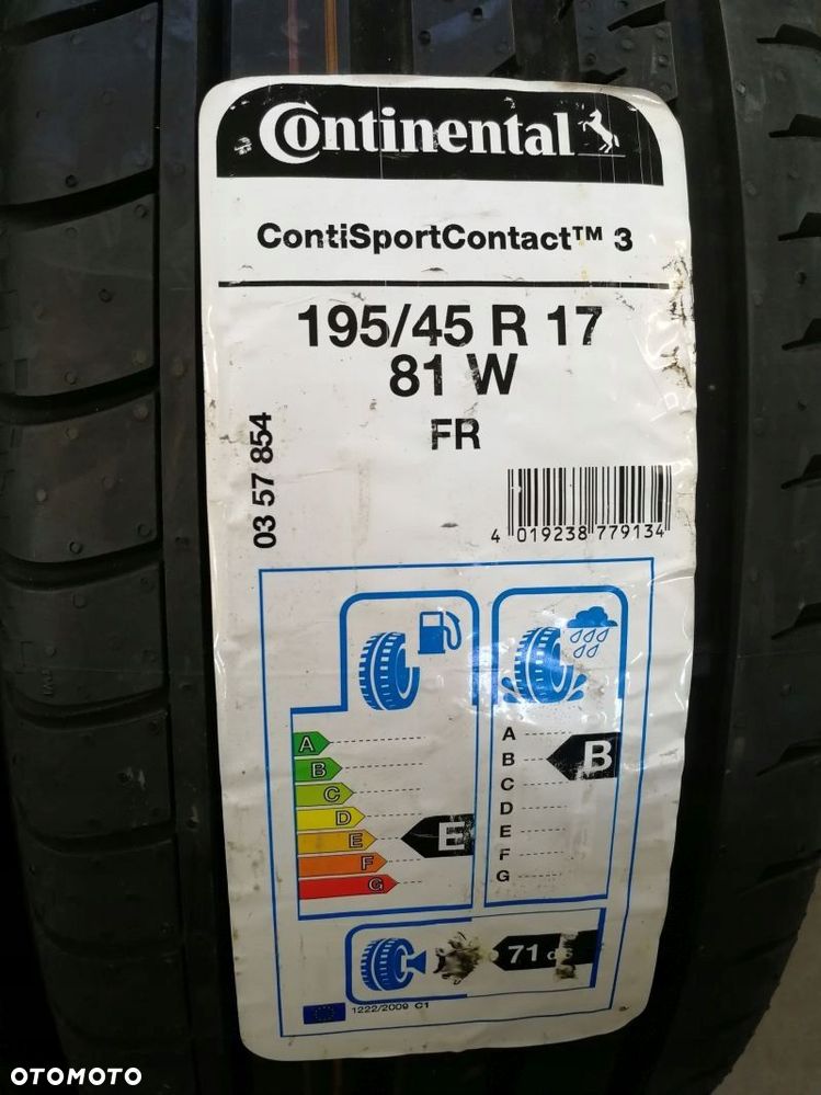 Opony letnie 195/45 R 17 Continental ContiSportContact 3 - 5