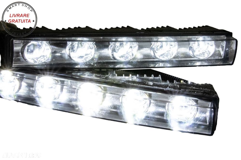 Lumini de zi dedicate LED DRL Crom Mercedes G-class W463 (1989-Up) G65 Design- livrare gratuita - 6