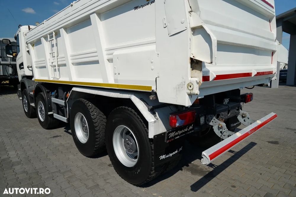 Scania G 410 / 8X4 / CAROSERIE BACĂ ASFALT / 2X CLAPETĂ HIDRAULICĂ / ACOPERIȘ HIDRAULIC / PENTRU PAVINGURI - 20