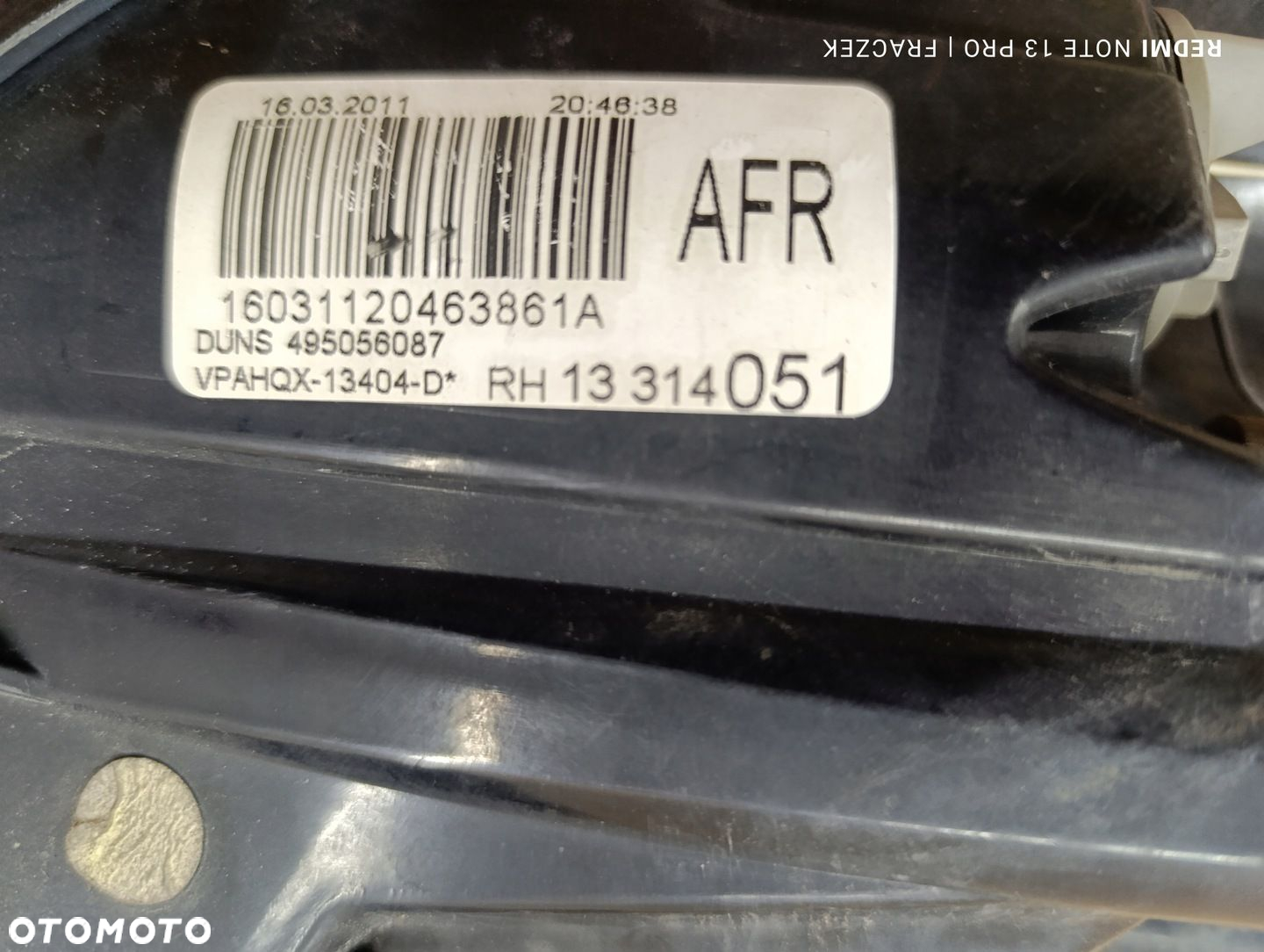 LAMPA TYŁ TYLNA PRAWA LUB LEWA OPEL ASTRA IV KOMBI 13314051 - 15