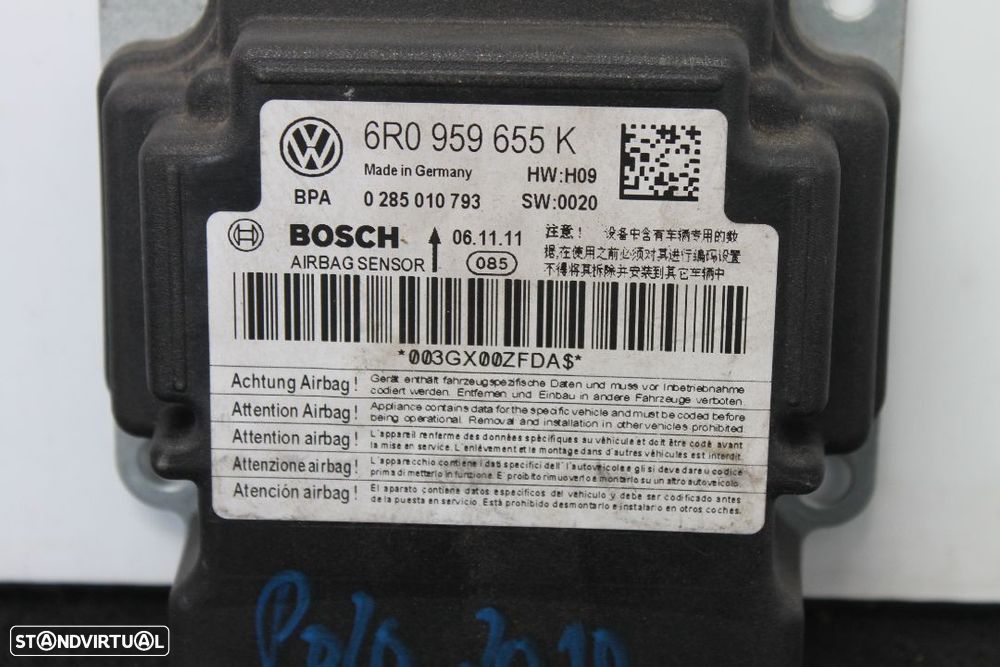 Centralina de Airbag Volkswagen Polo de 2010 - 2