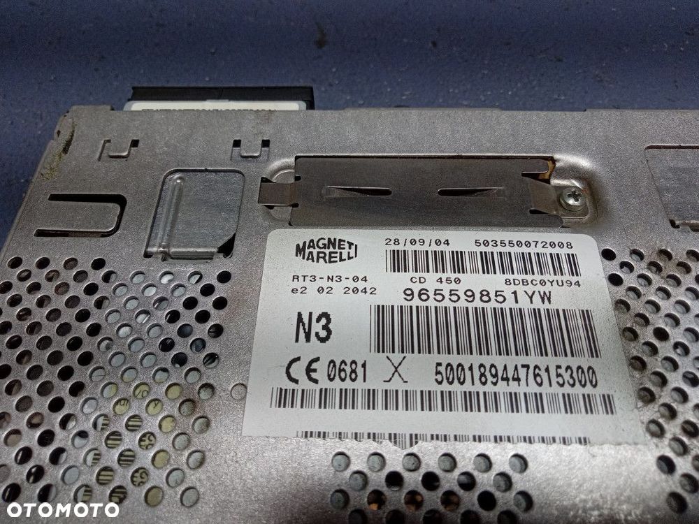 PEUGEOT 407 RADIO CD FABRYCZNE 96559851YW - 5