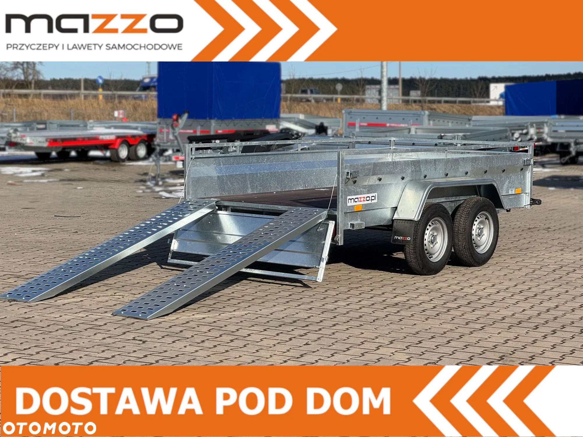 Niewiadów Dostawa Przyczepa skrzyniowa dwuosiówka z najazdami 300x150x44cm DMC 2700kg! MAJSTER - 1