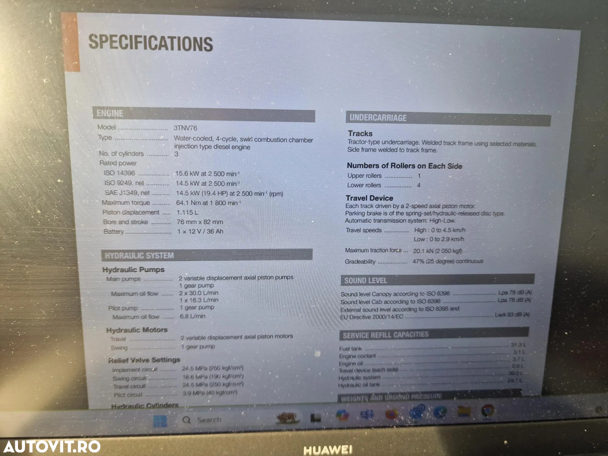 Hitachi ZX26U-6, 2019, 1.546h, cupla rapida+3 cupe, inst picon, posibilitate leasing, STARE FOARTE BUNA-PROMOTIE 29.900 EUR+Tva - 18