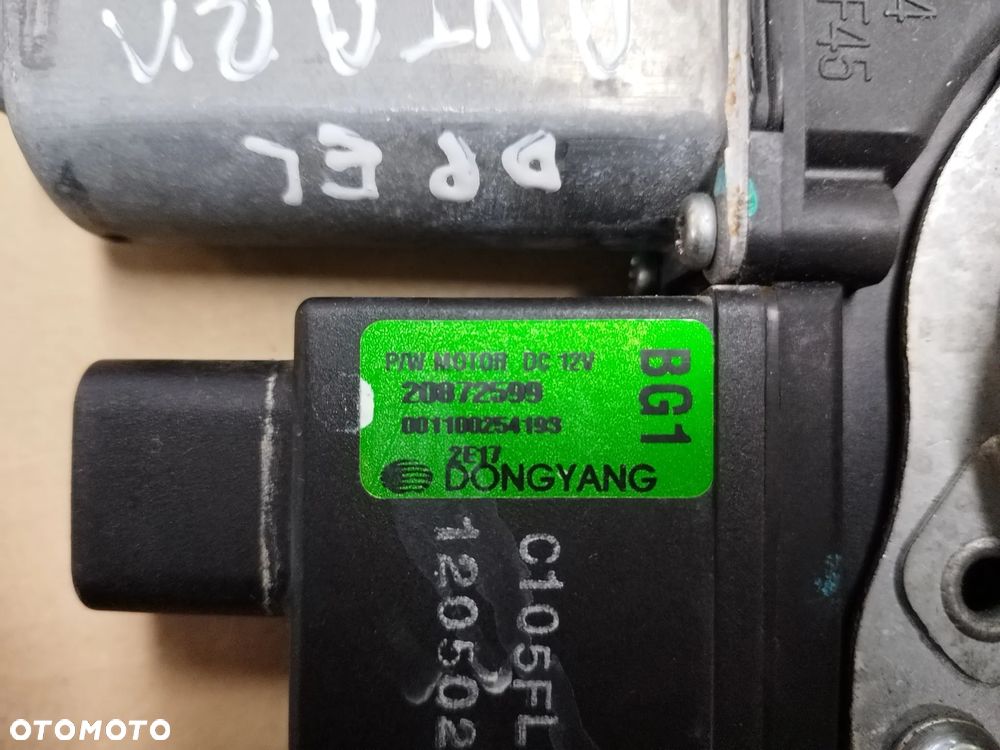 Mechanizm podnośnik silniczek szyby lewy przód Opel Antara lift 20872599 - 3