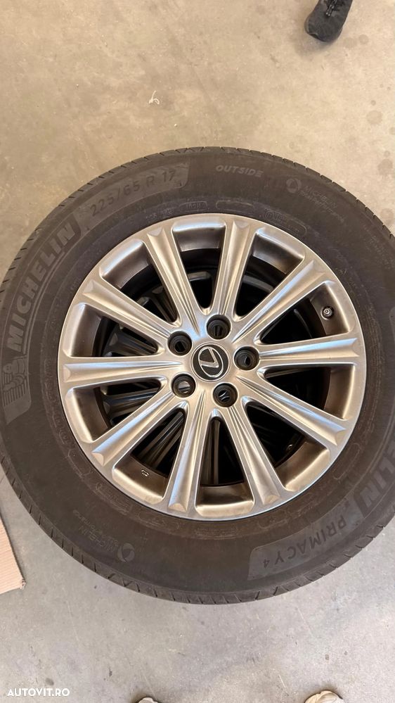 Jante ORIGINALE cu senzori si anvelope de VARA MICHELIN 225/65/R17 ptr LEXUS RX 450H - 3