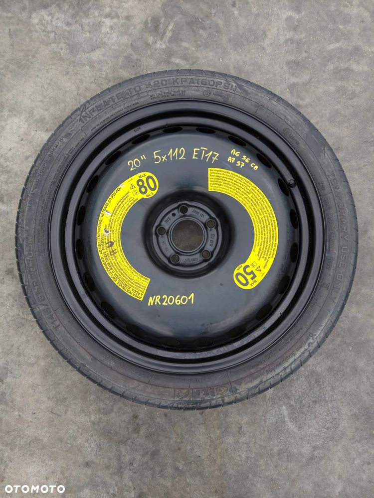 KOŁO ZAPASOWE DOJAZDOWE MIX 13" 14" 15" 16" 17" 18" 19" 20" FIAT VW TOYOTA FORD MAZDA VOLVO HONDA AUDI SEAT - 8