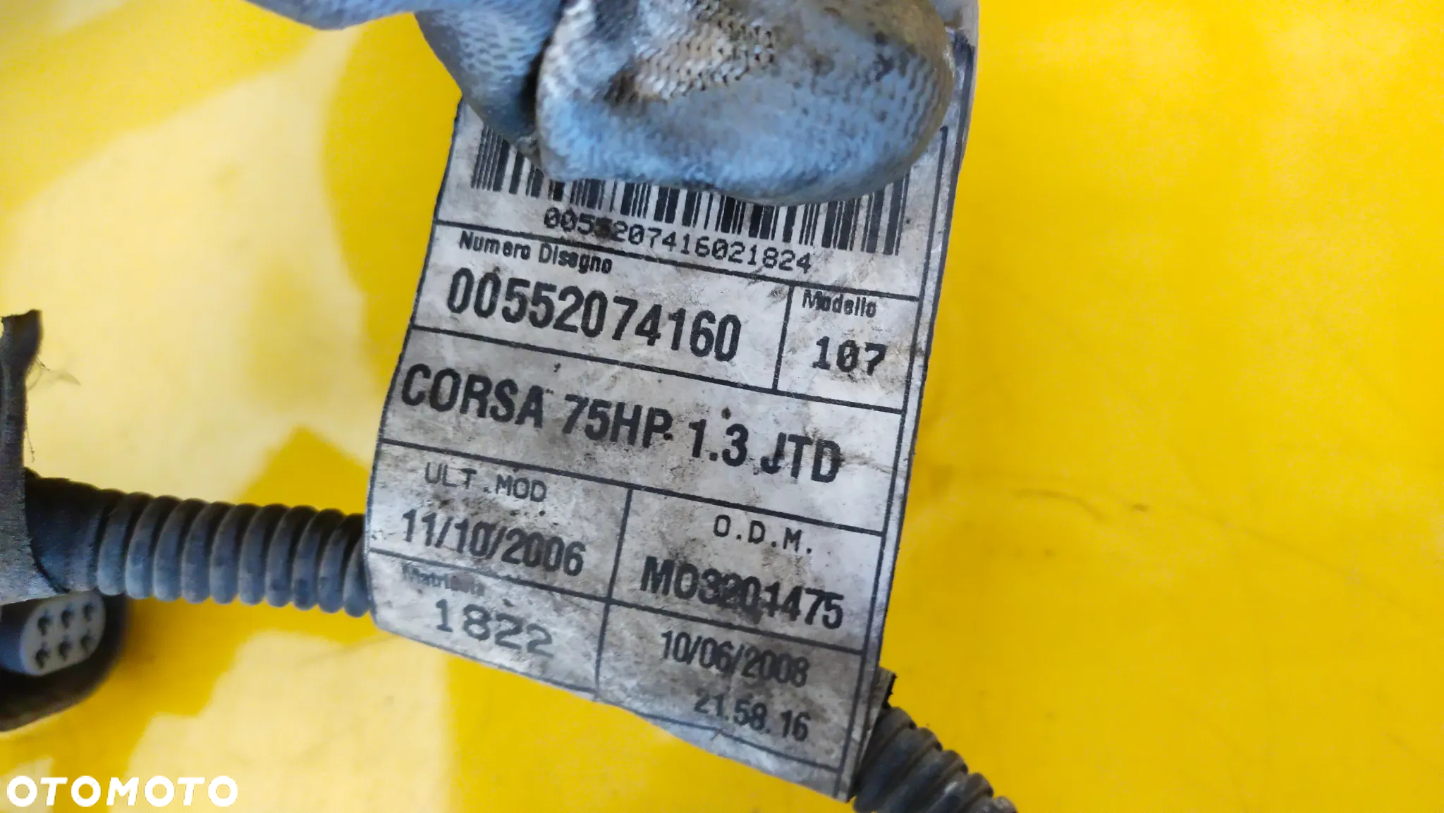 OPEL CORSA D  Z13DTJ WIĄZKA INSTALACJA SILNIKA - 2