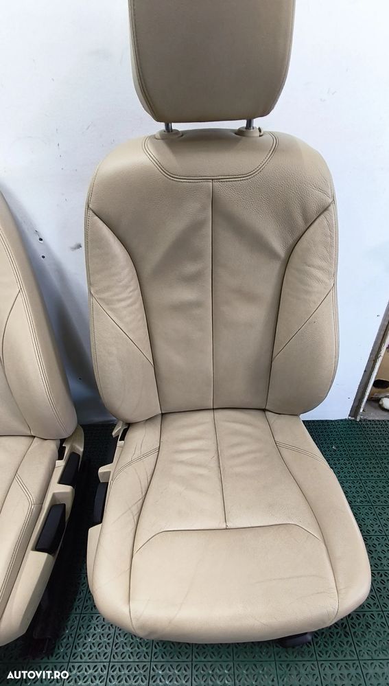 Scaune piele bej +bancheta BMW F31 fara incalzire (Dakota Venetobeige) de pe masina volan dreapta - 6
